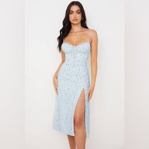 House of CB 'Carina' Light Blue Floral Chemise